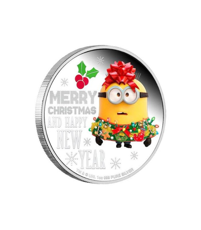 Minions Christmas $2 Niue Coin – 1oz .999 Silver | Queen Elizabeth II