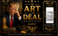 The Art of the Deal – 45 ➜ 47 Edition – 1g Valcambi Silver Card