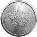 1oz Silver Maple Leaf Coin – Random Date | Royal Canadian Mint (.9999 Fine Silver)
