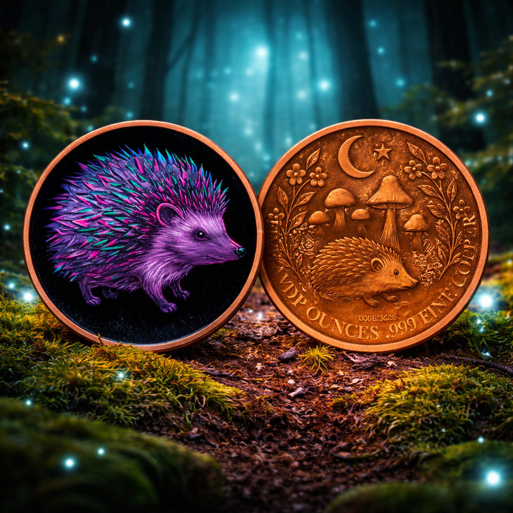 Night Hedgehog 5oz Copper