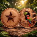 Tropical Parrots 5oz Copper