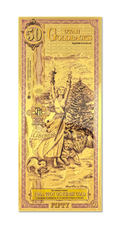 50 Utah Goldback – Liberty (Libertas) – 1/20 Troy oz 24K Gold