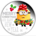 Minions Christmas $2 Niue Coin – 1oz .999 Silver | Queen Elizabeth II