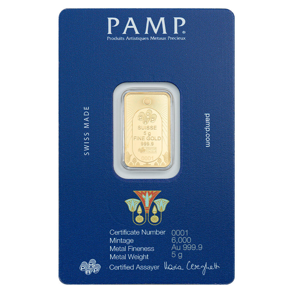 5g PAMP Gold Bar Good Luck Scarab