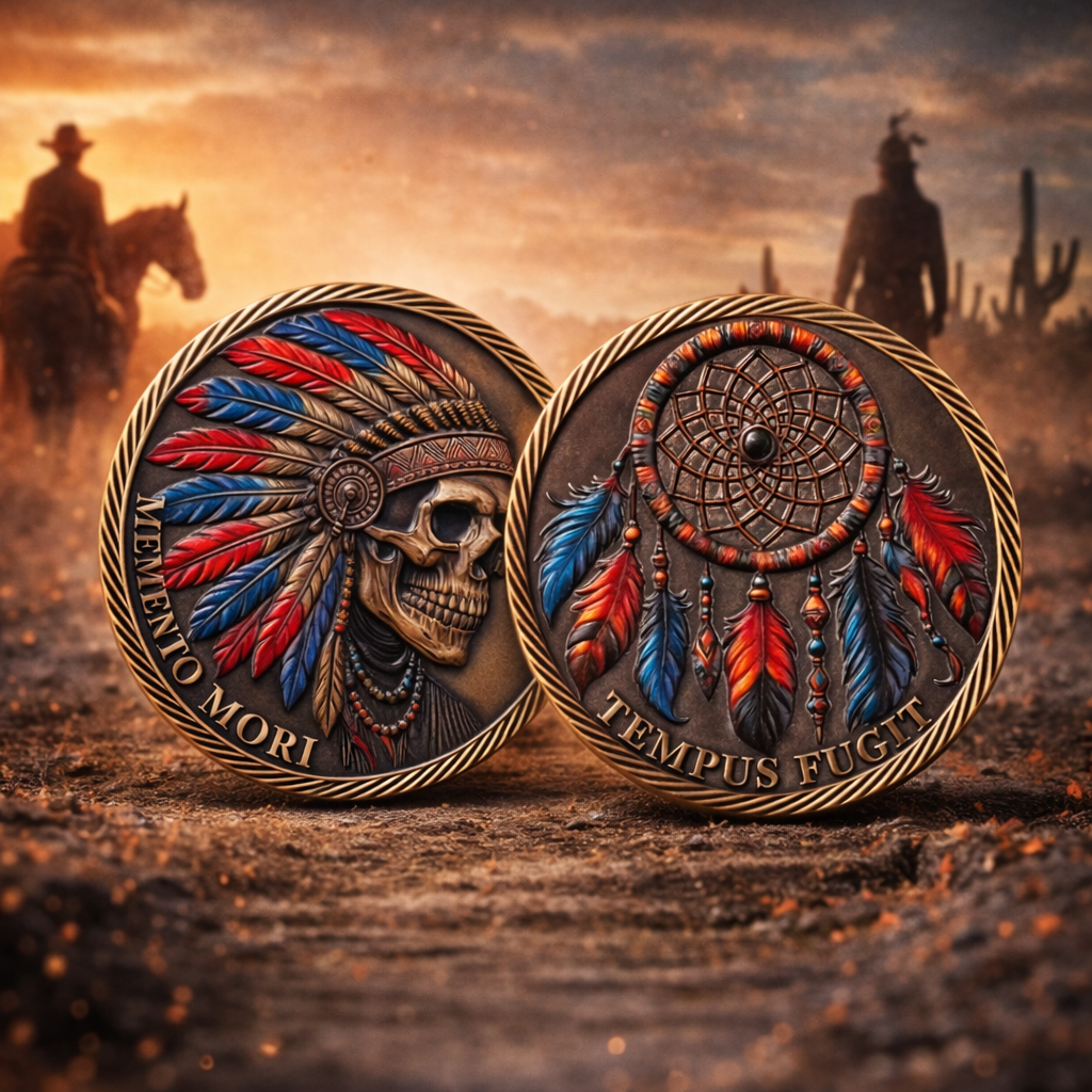Memento Mori Collectible Native Skull Coin