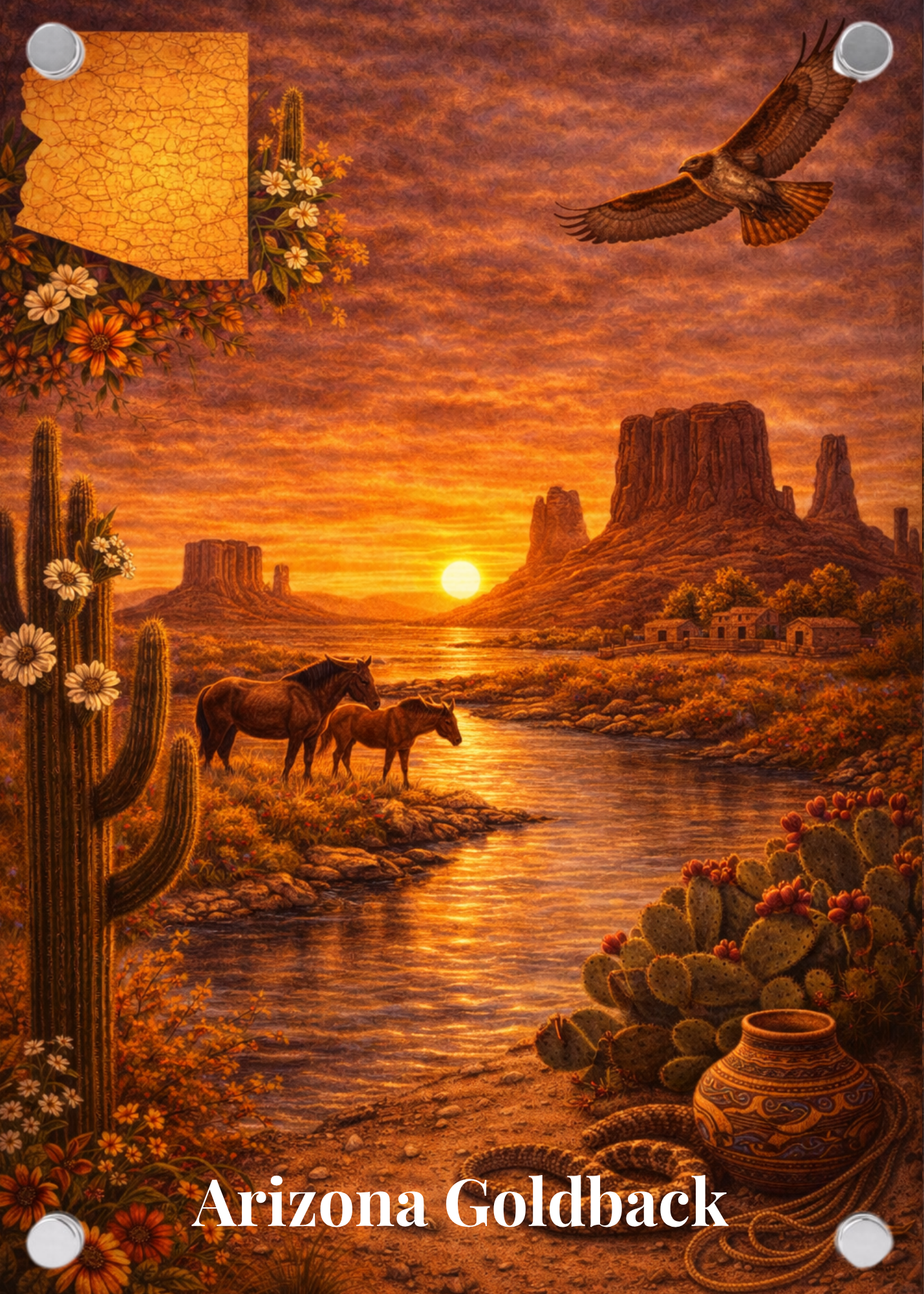 Arizona - Premium Goldback Display – Speed Sale Bullion