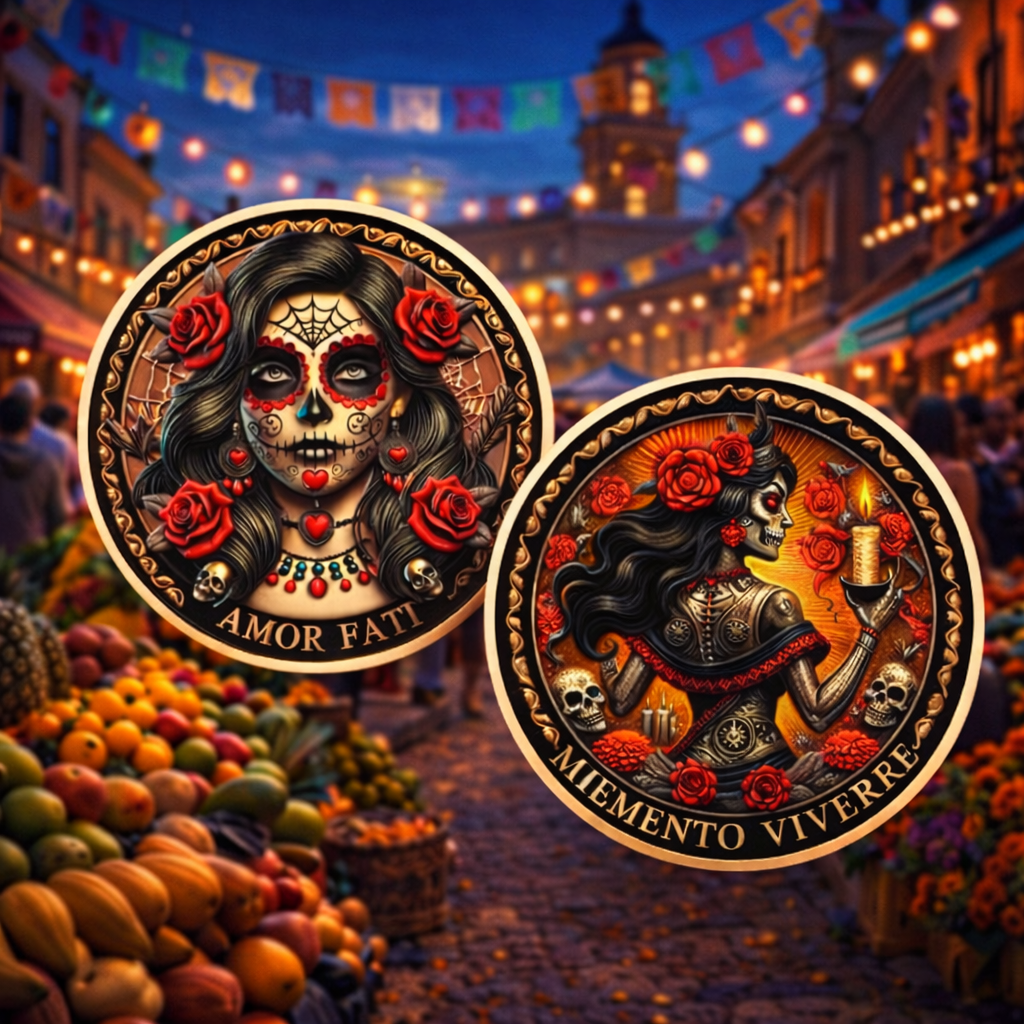 Amor Fati Skull Collectible Memento Vivere