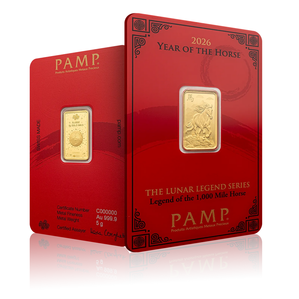 5g PAMP Lunar Horse 2026 Gold Bar