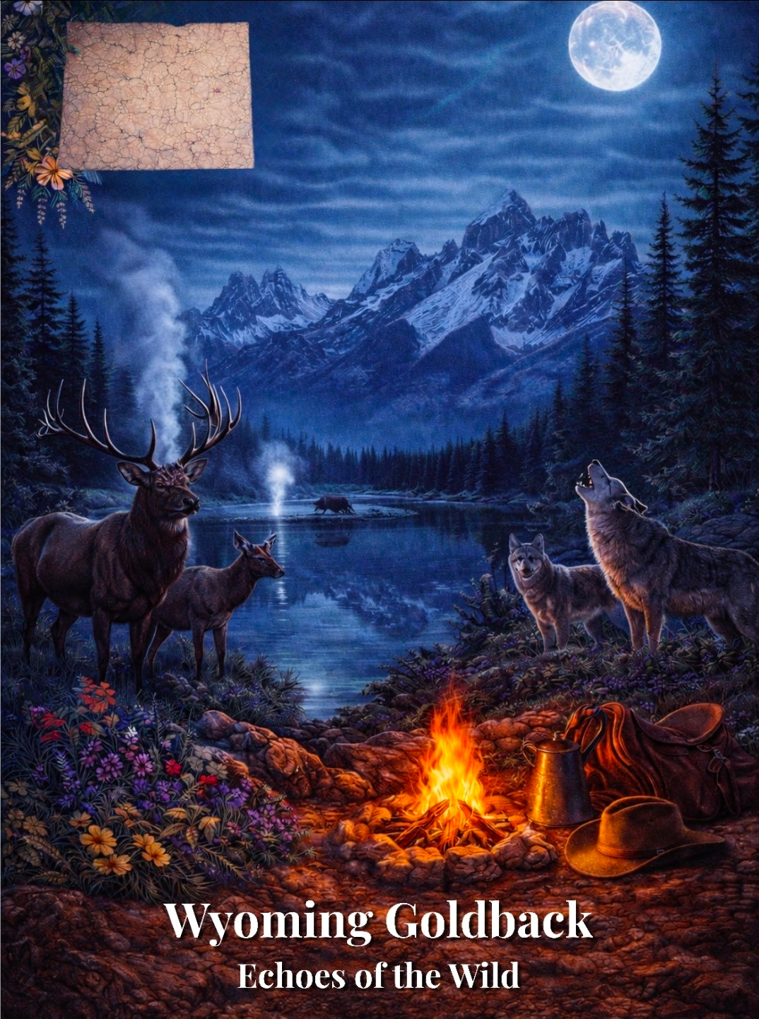 Wyoming Goldback Display - Dark Edition