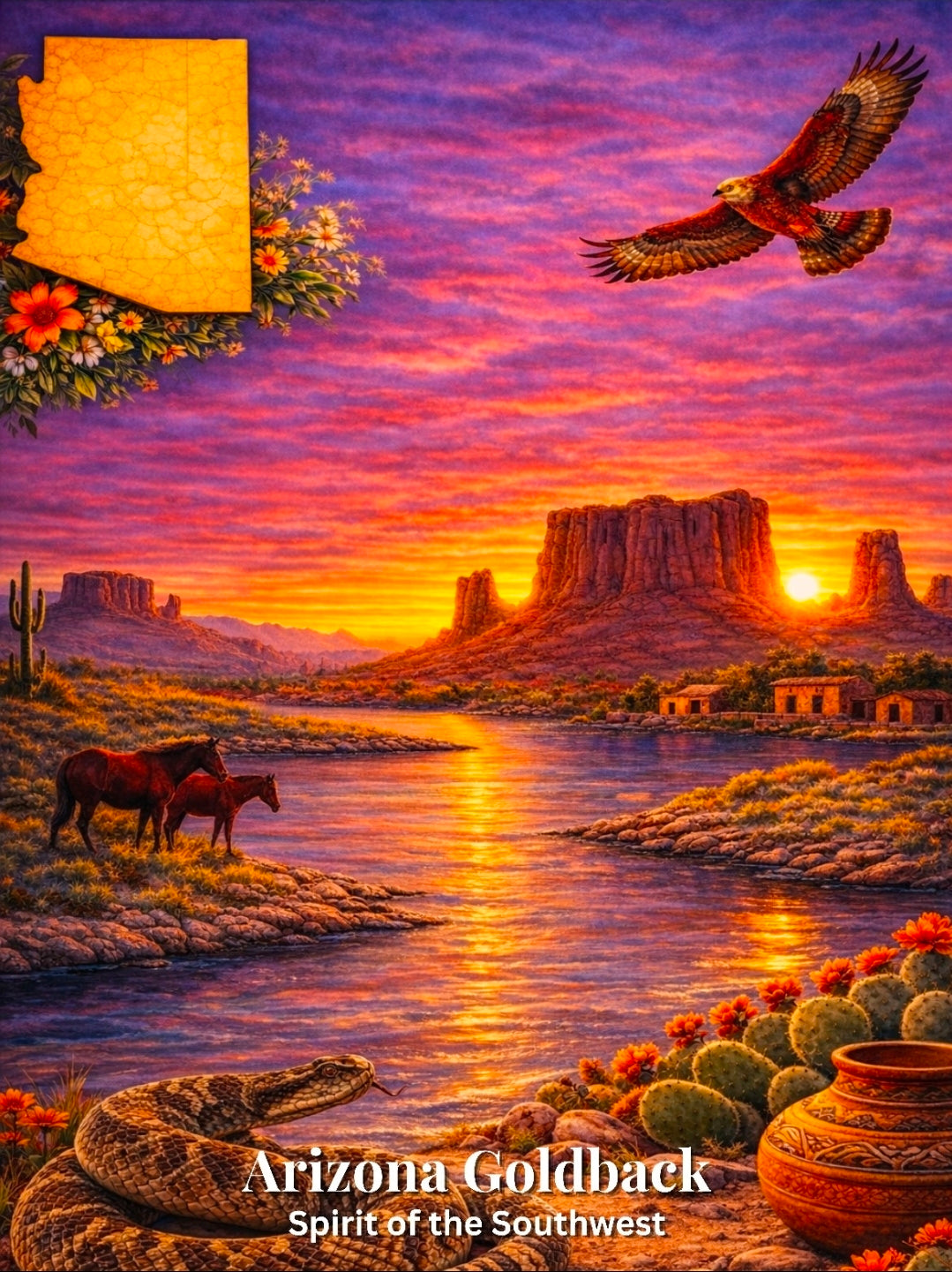 Arizona Goldback Display - Light Edition